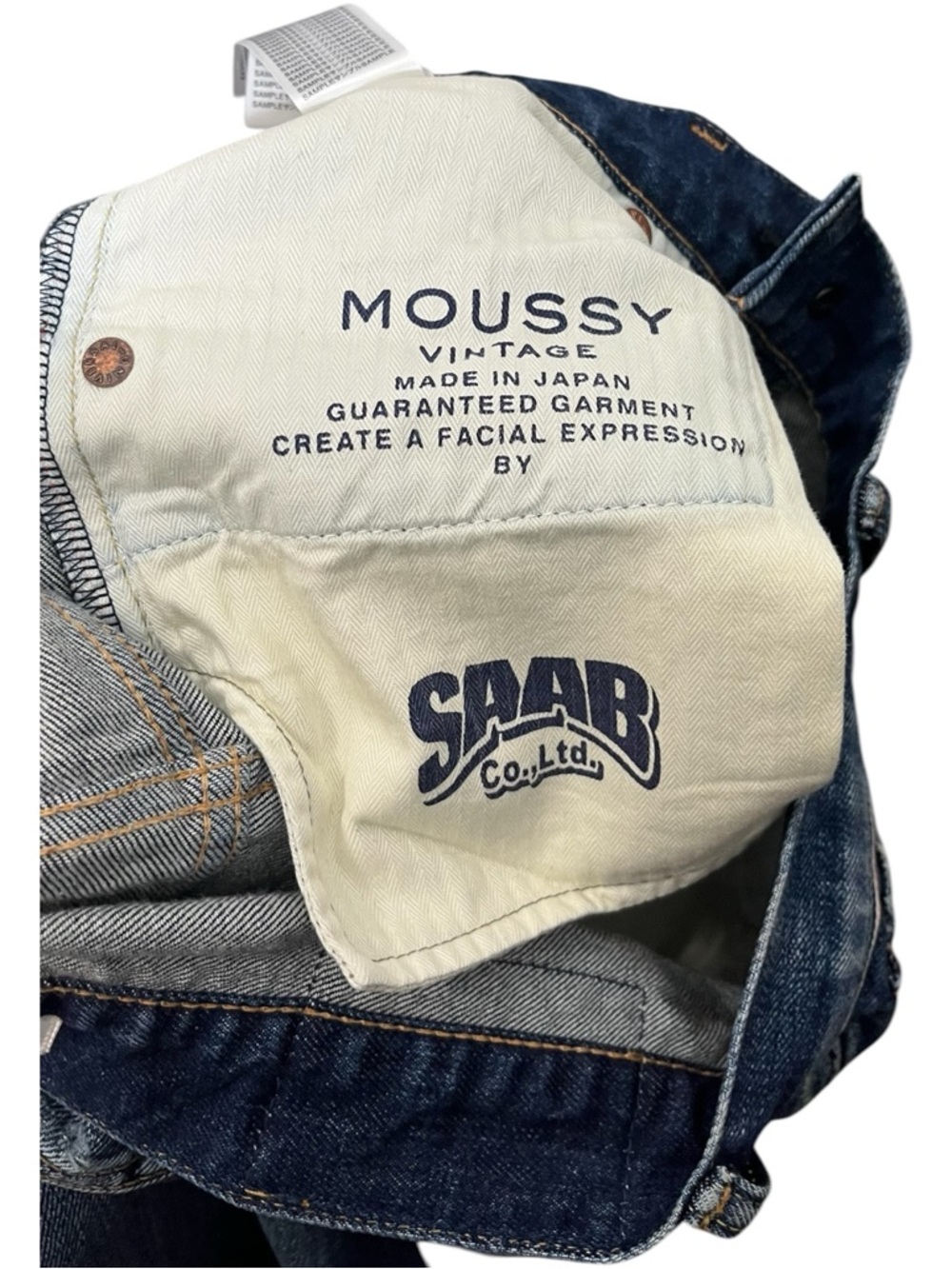 MOUSSY VINTAGE Edgerton Skinny Women's 26 Dark Blue Casual Selvedge‎ Denim New - Picture 12 of 14
